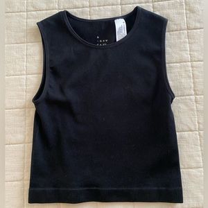 A New Day Ribbed Cropped Tank - Size M